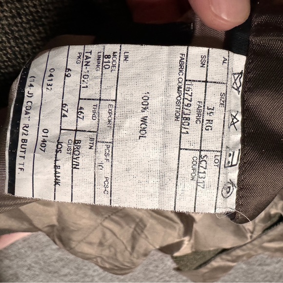 Jos. A. Bank Tweed Jacket w/ patches - Picture 5 of 5